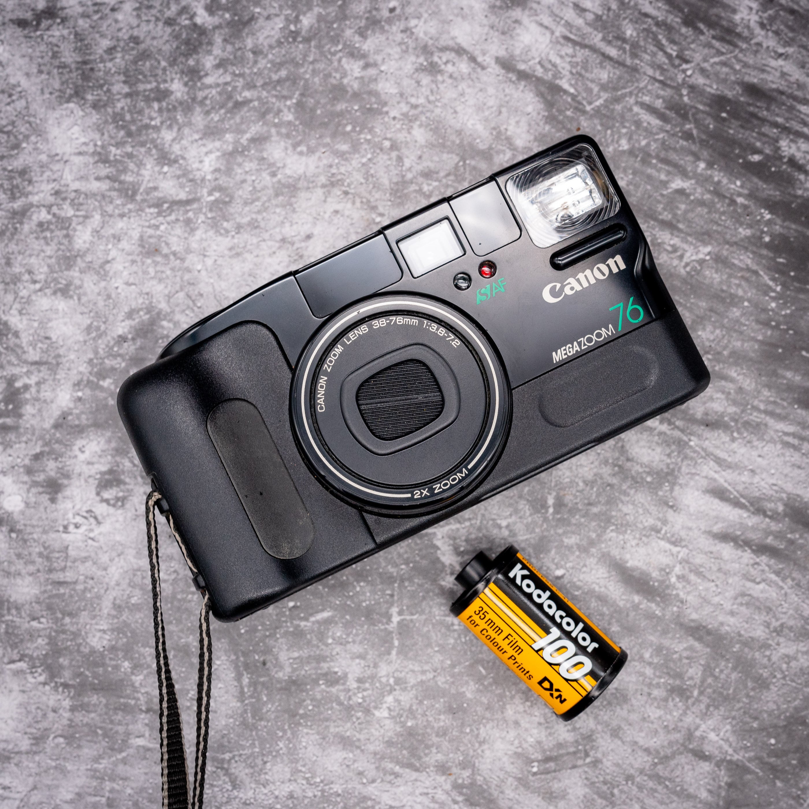 35mm Point & Shoot Film Camera Kit | Canon Megazoom 76 + Roll Of