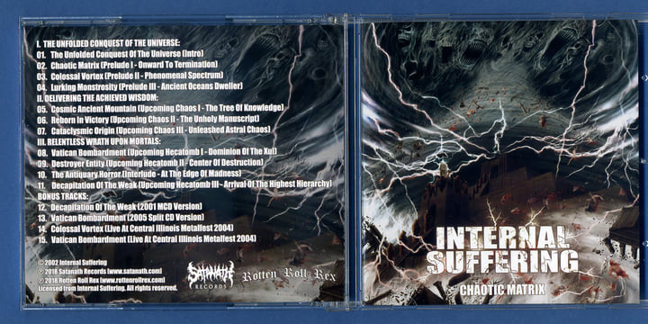 SAT198: Internal Suffering - Chaotic Matrix [re-release] (2018