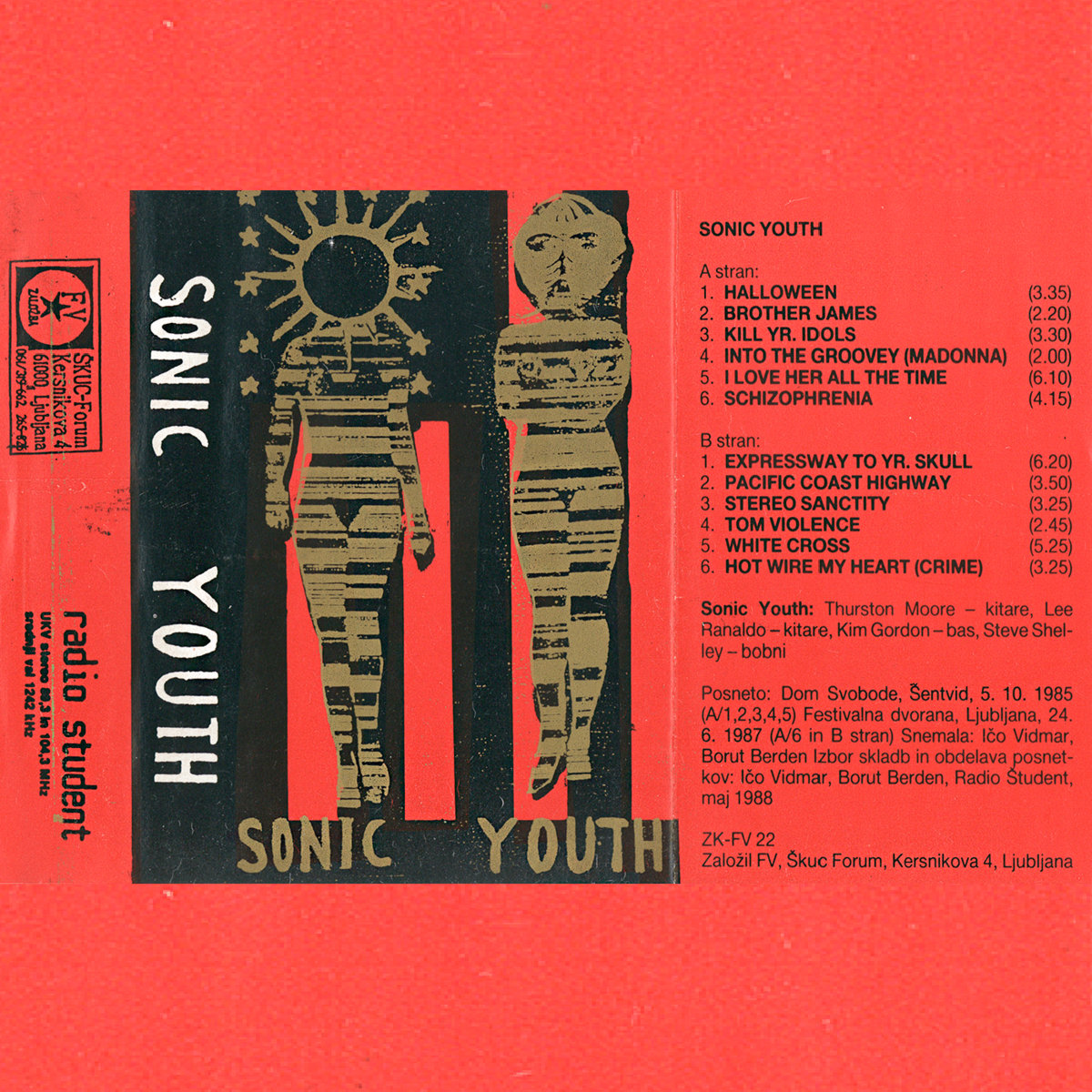 Live In Yugoslavia 1985/1987 | Sonic Youth