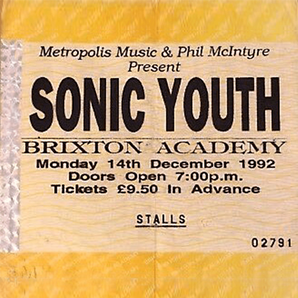 Live At Brixton Academy 1992 | Sonic Youth