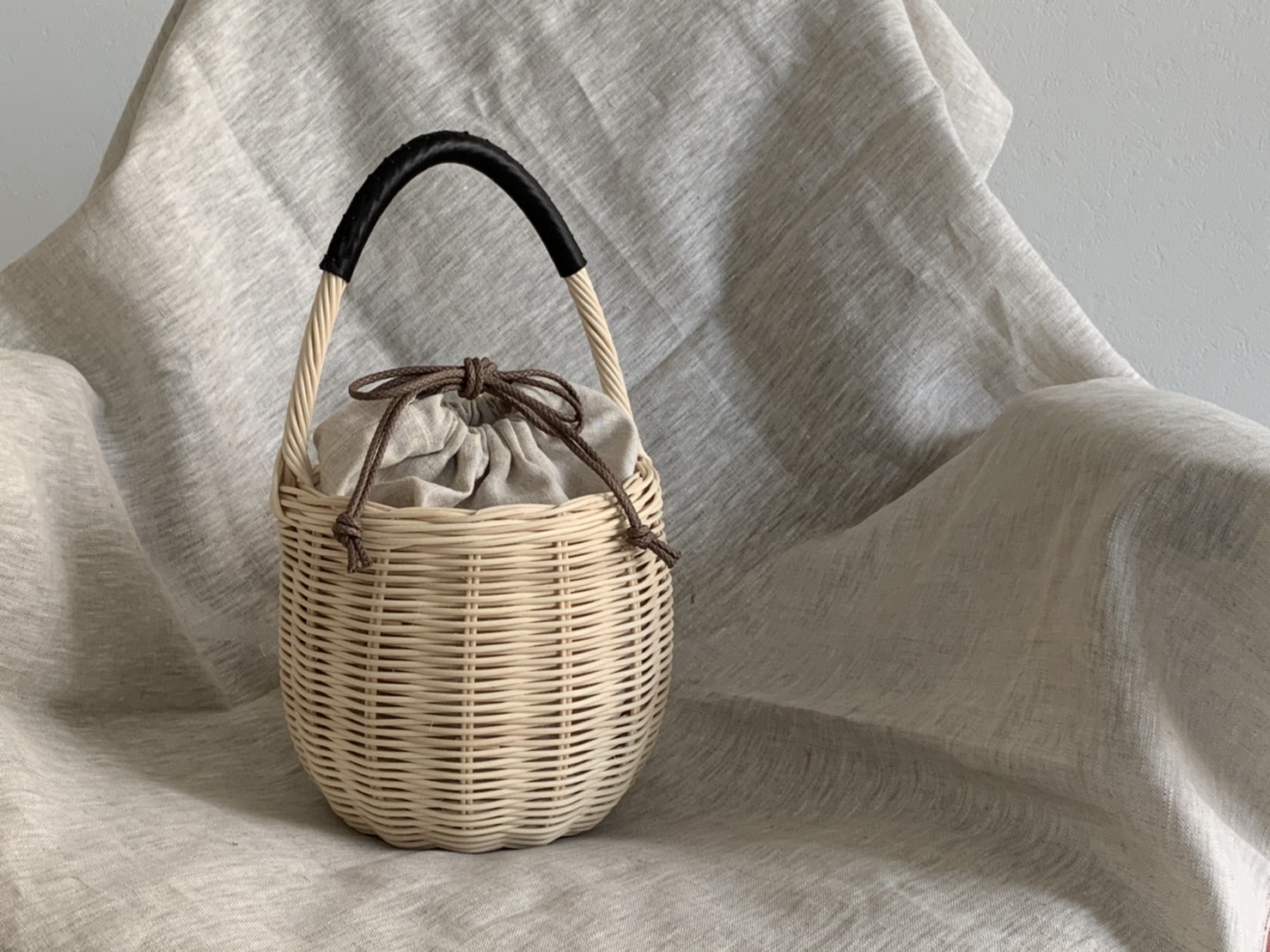 コースレッスン】籐で編む！はじめてのワンハンドルかごバッグ講座