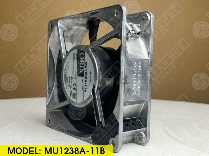 ORIX MU1238A-11B - AC AXIAL FAN, 100VAC, 120x120x38mm - FAN HUB