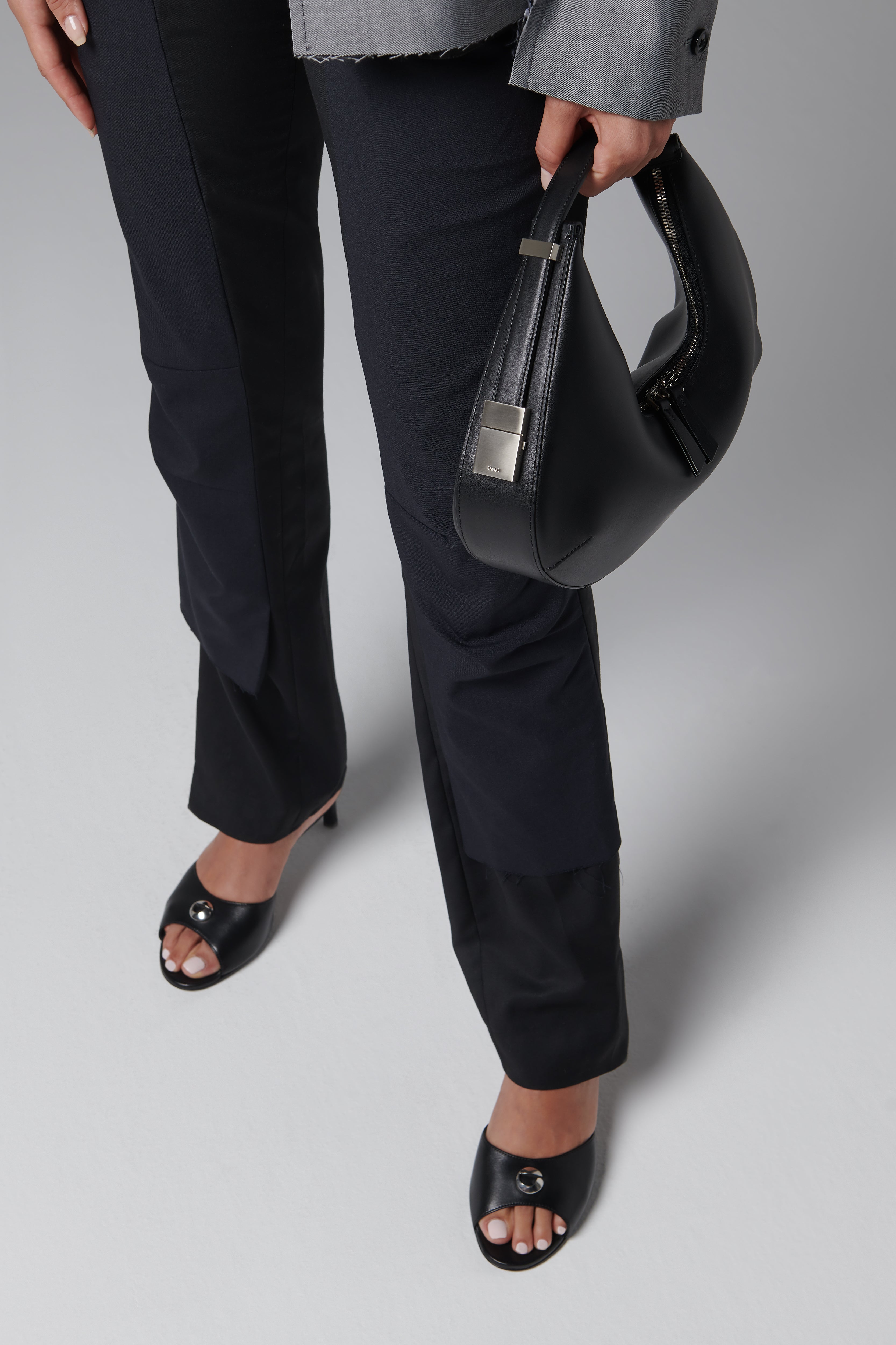 Osoi Black Toni Hobo Leather Mini Bag