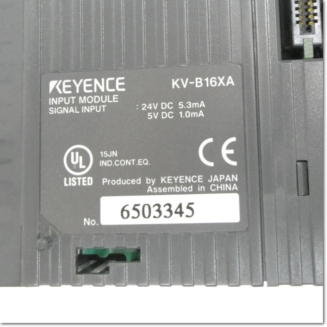 FA機器ドットコム / KV-B16XA 入力ユニット 16点ネジ端子台 (KEYENCE