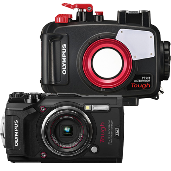 レンタル] OLYMPUS 水中カメラ TG-5 Tough 水深45m防水ハウジング(PT