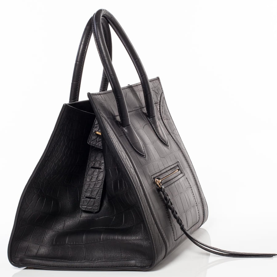 FAVOLOSO ダイヤモンド / CELINE セリーヌ ブラック クロコ型押し