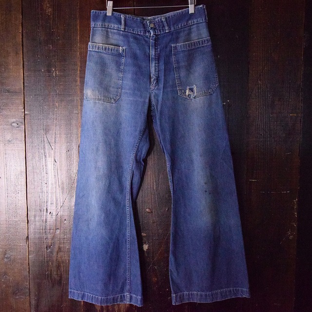 60's〜70's seafarer USN デニム巻きセーラーパンツ 60年代 70年代 USN