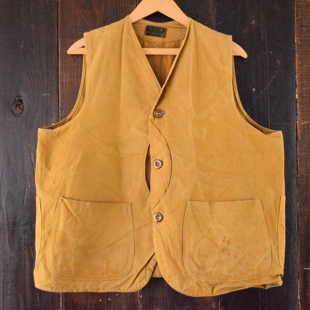 30's〜40's DUXBAK ハーフムーンポケットハンティングベスト 30年代 40