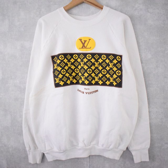 90年代 ルイヴィトン ブートレグ トレーナー 白 アメリカ製
