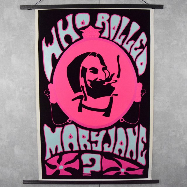 60s 60年代 ジグザグマン ブラックライトポスター フロッキー