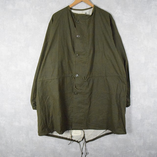 60年代 60s アメリカ軍 米軍 ノーカラー ガウン コート カーキ
