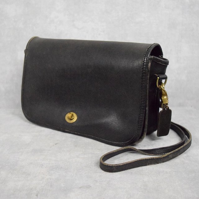 70年代 70s コーチ オールドコーチ 鞄 かばん 黒 ブラック アメリカ製