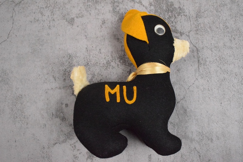 60s 60年代 人形 大学 犬 ドッグ 黒 ブラック│ヴィテージ古着屋Feeet