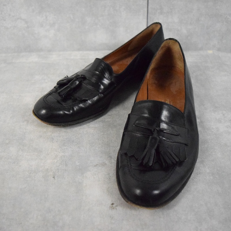 サルヴァトーレ・フェラガモ 黒 ブラック レザーシューズ │ヴィテージ