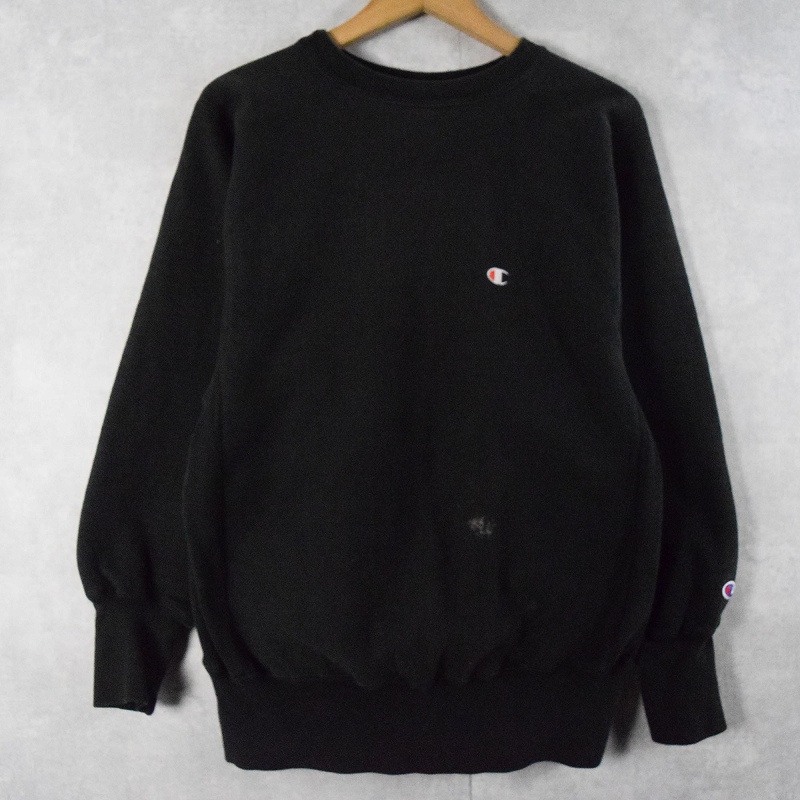 90s 90年代 チャンピオン 黒 ブラック トレーナー リバースウィーブ