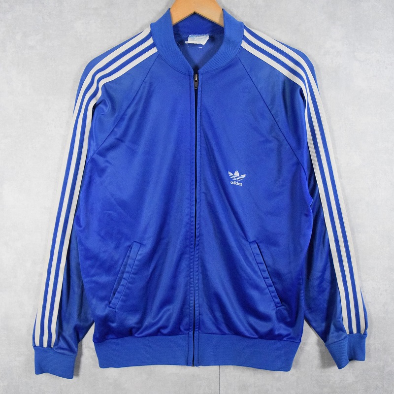 80s 80年代 アディダス アメリカ製 青 ブルー ジャージ|ヴインテージ