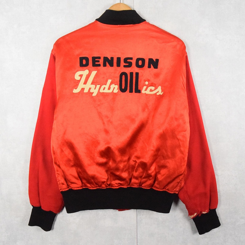 50s 50年代 40s 40年代 ボタスタ スタジャン コットン サテン