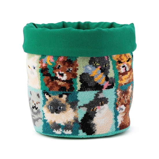 ルック！マイキャット ファブリックバスケットS MCT-257090（WEB限定