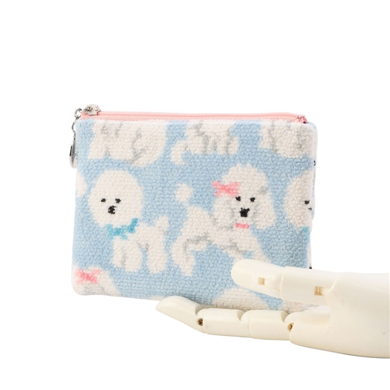 モフモフワンチャン ティッシュポーチ L/MWC-257364（WEB限定）(ペール