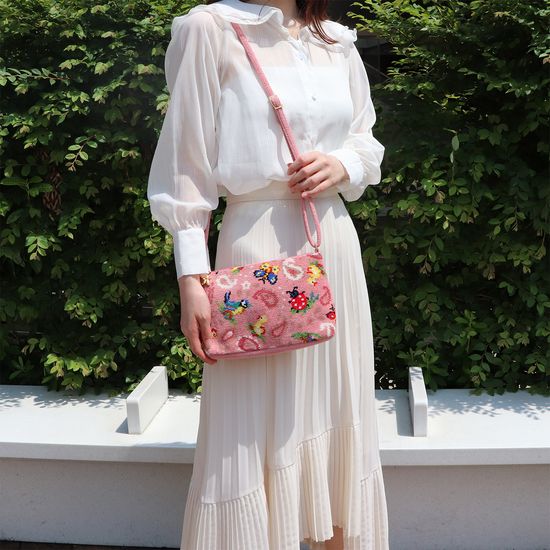 ハイジペイズリー ショルダーバッグ HPY-257007(ピンク): FEILER