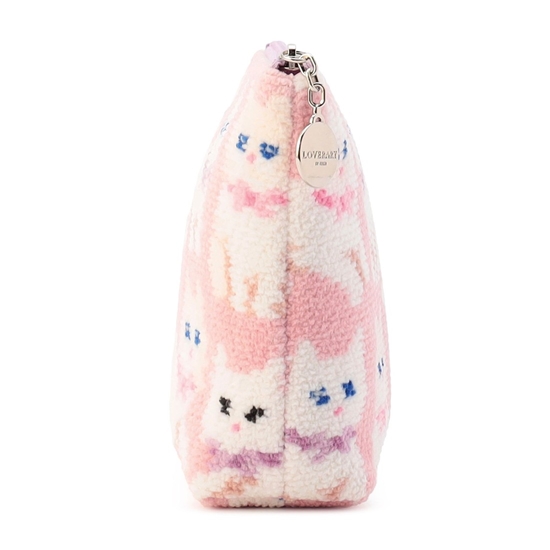 モフモフネコチャン 舟型ポーチM L/MNC-260282(ペールピンク