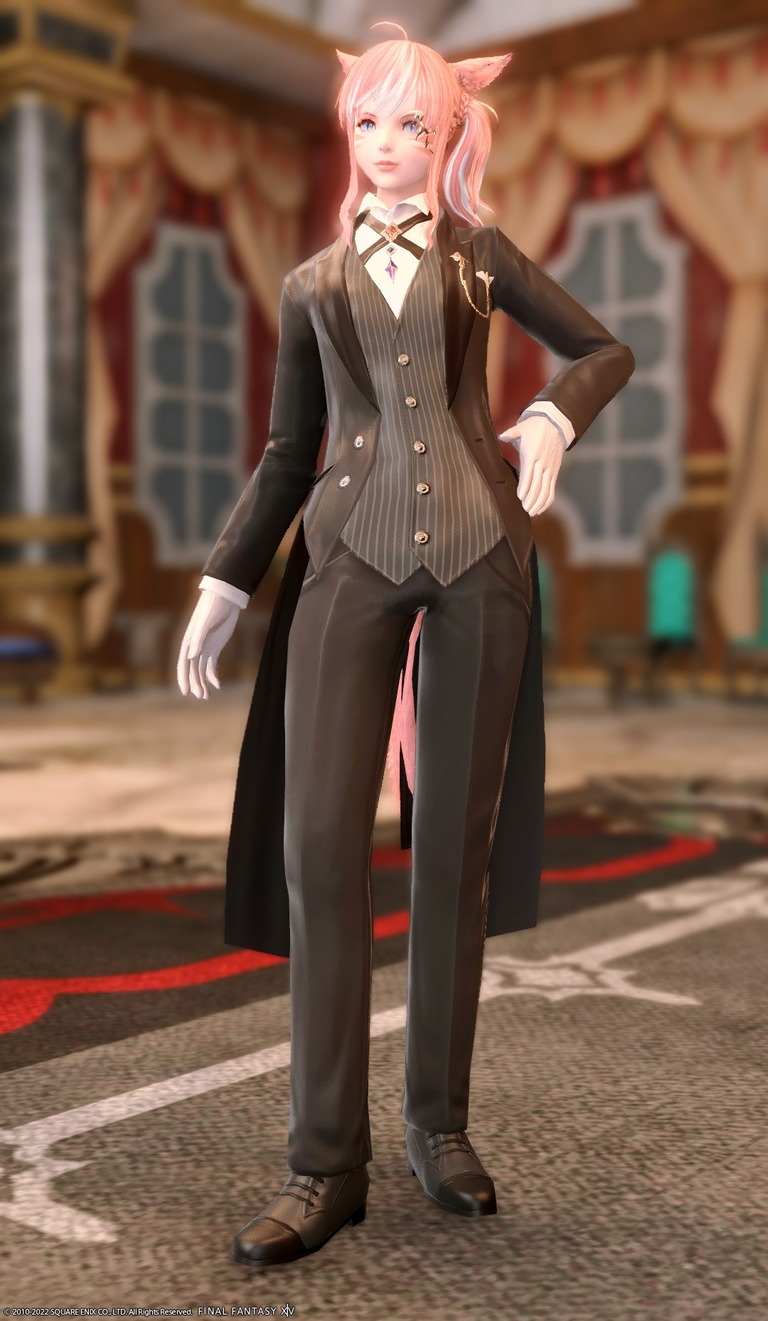 FF14】バトラーアタイアEX👗各種族での見た目・入手方法【執事服