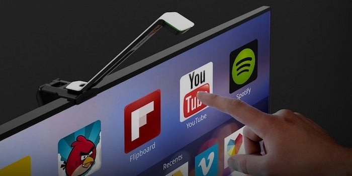 フラットテレビを瞬時にタッチスクリーン化する、TouchJet Wave