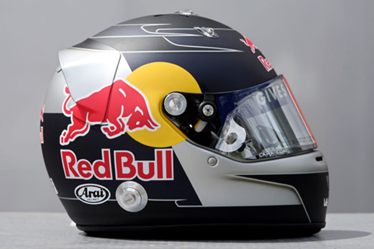 セバスチャン・ベッテル ヘルメット （2008年） 【 F1-Gate .com 】