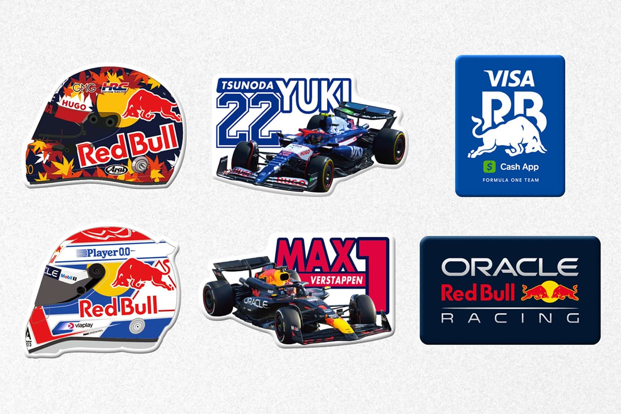 レッドブル 角田裕毅やフェルスタッペンのピンバッジが当たるF1日本GP