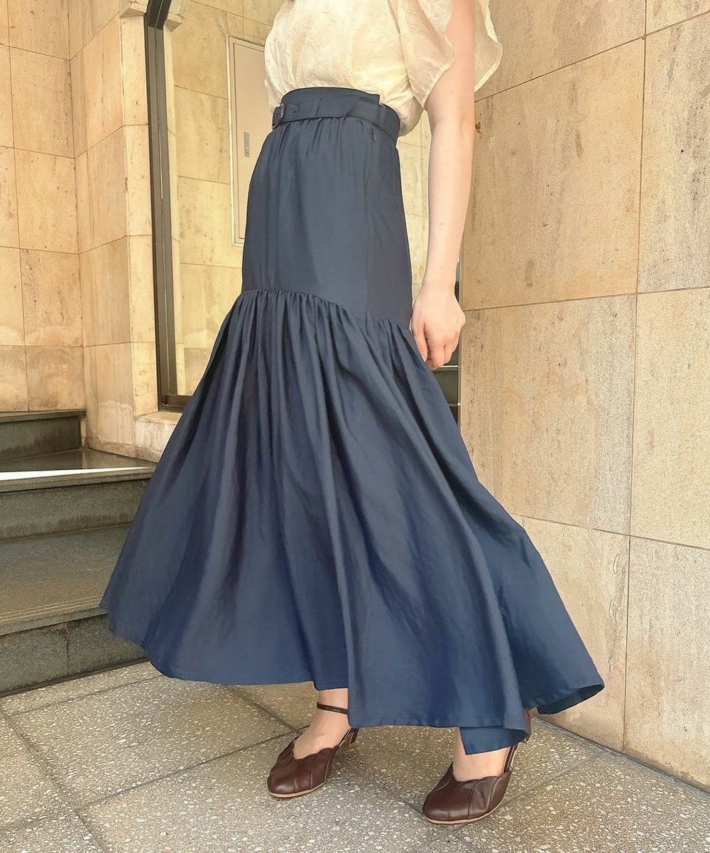 □ギャザーマーメイドスカート/an another angelus [41BG03p003] | F