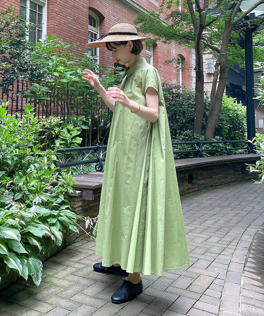 フレンチスリーブフレアーシャツワンピース/COUPE LE COEUR