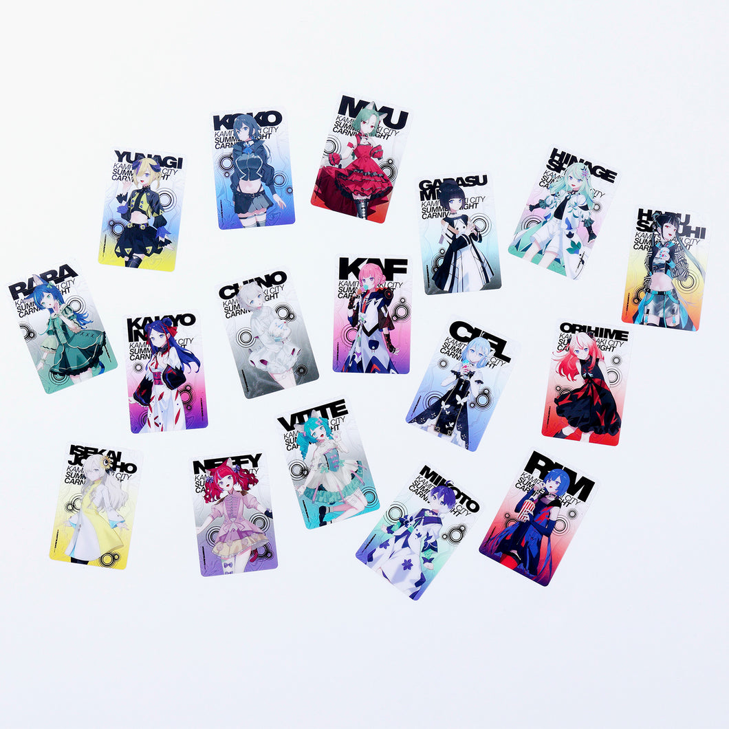 KAMITSUBAKI STUDIO】ランダムクリアカード3枚入り（全17種