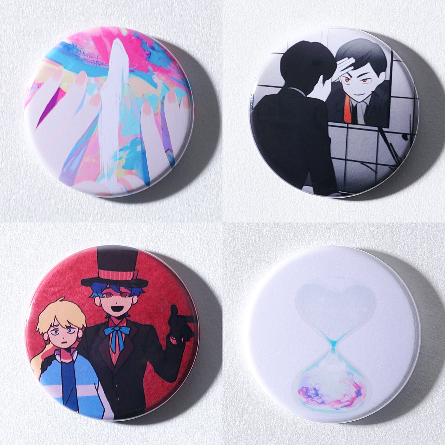 DUSTCELL】ランダム缶バッジ5個セット／DUSTCELL Exhibiton「白炎