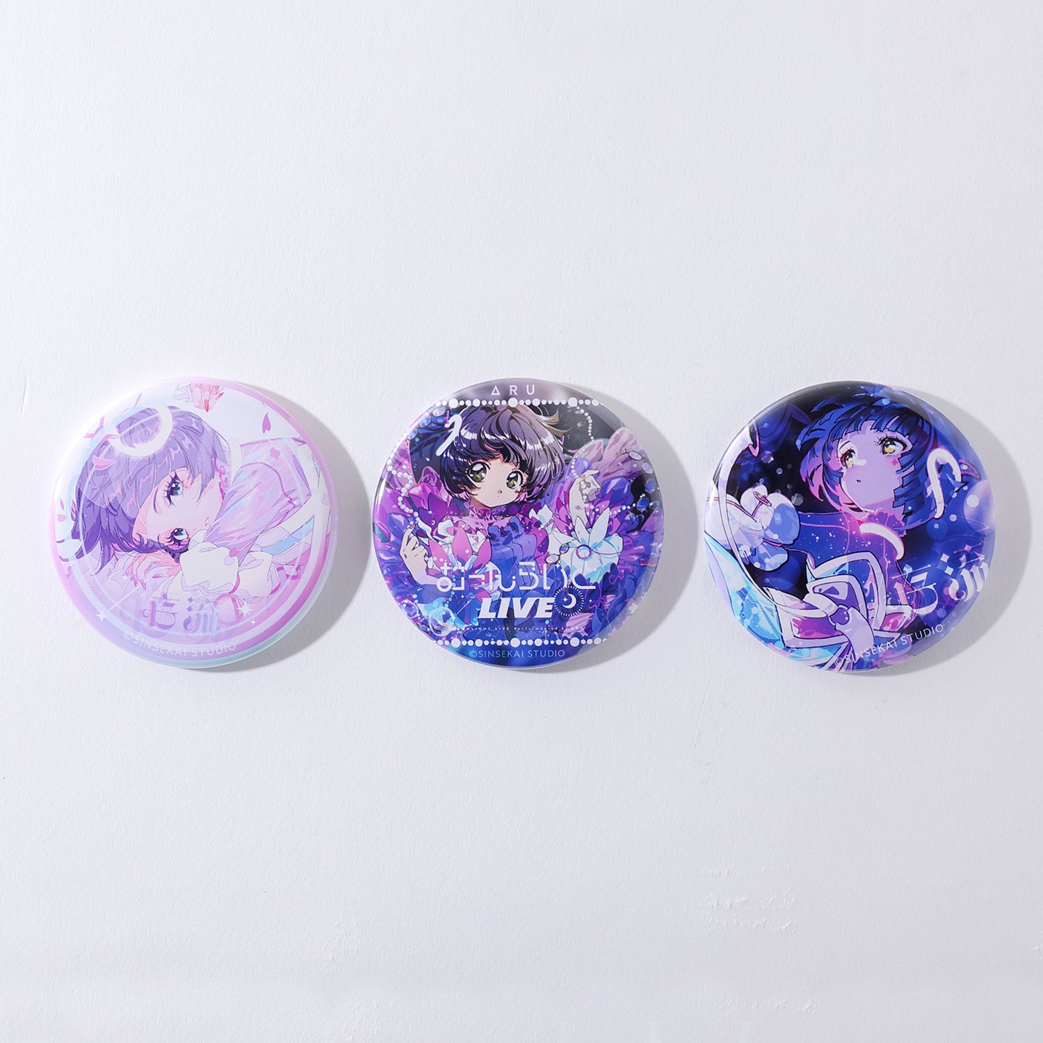 存流】ステッカー＆缶バッジ3個セット／1st ANNIVERSARY カバーライブ