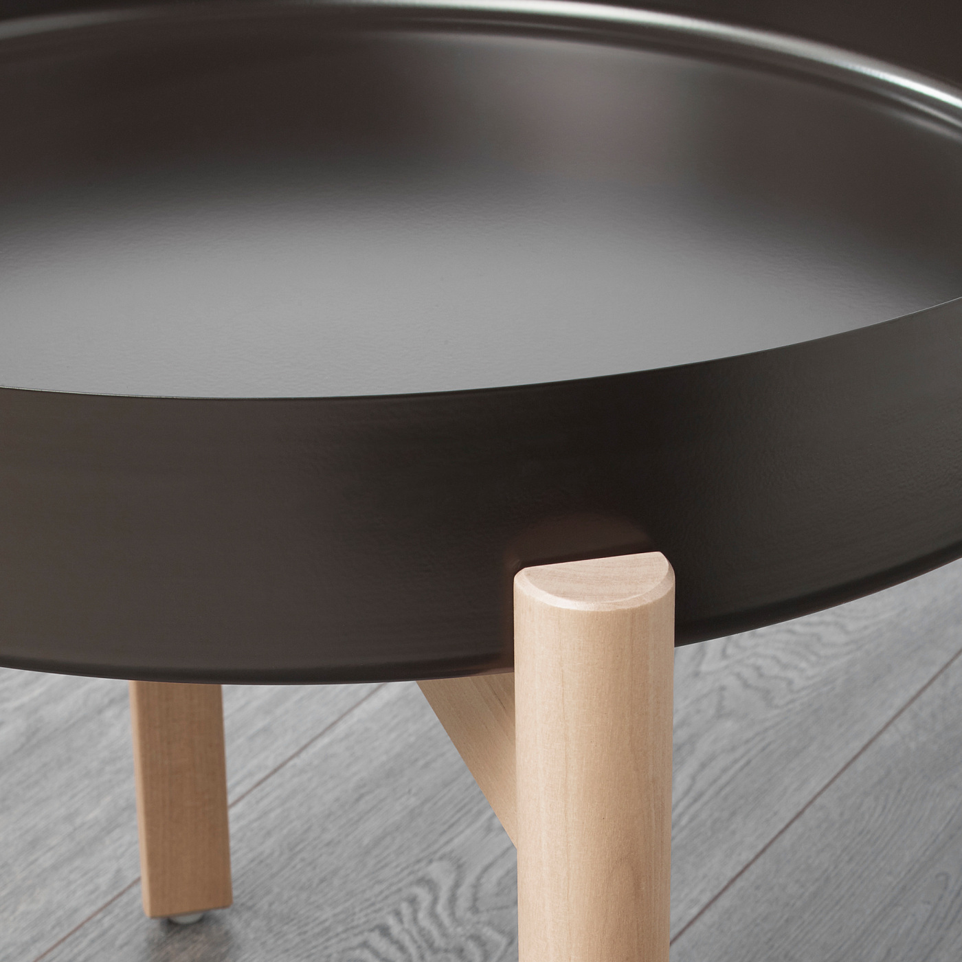 YPPERLIG coffee table dark grey/birch - IKEA