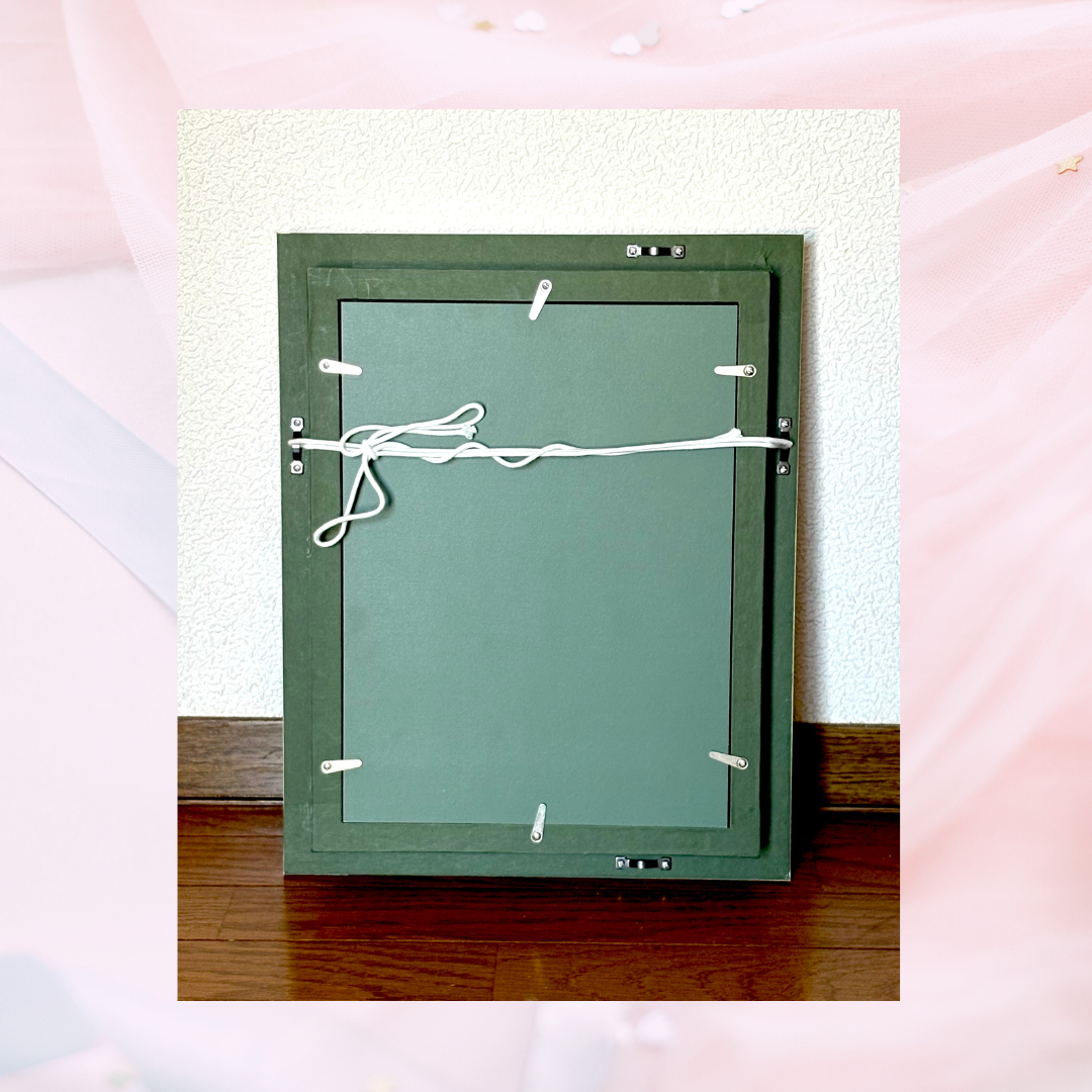 風景画「山に咲く赤椿」油彩画 SM/額付き by 福家佳則 / Fukei-ART