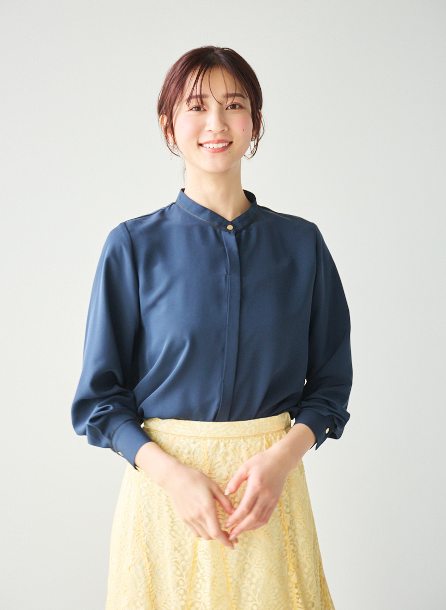 EC限定】バイカラーアクセントボウタイブラウス｜LOUNIE（ルーニィ