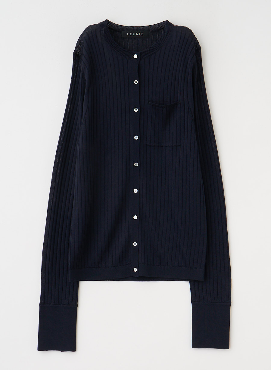 アセテートリブカーディガン｜LOUNIE（ルーニィ）公式サイト／公式