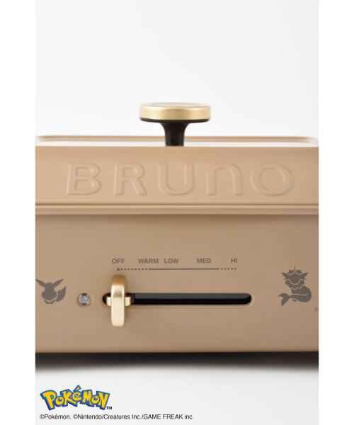 イーブイフレンズ コンパクトホットプレート ブラウンの通販 | BRUNO