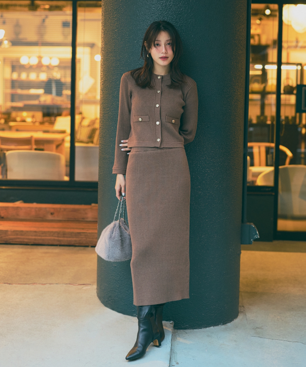 カーディガン+タイトスカートセット｜Stola.（ストラ）公式通販サイト
