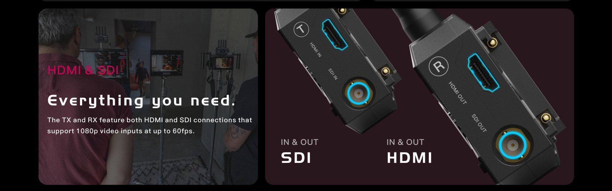 Accsoon WIT04-SE-RX 高品質映像&音声ワイヤレス伝送システム