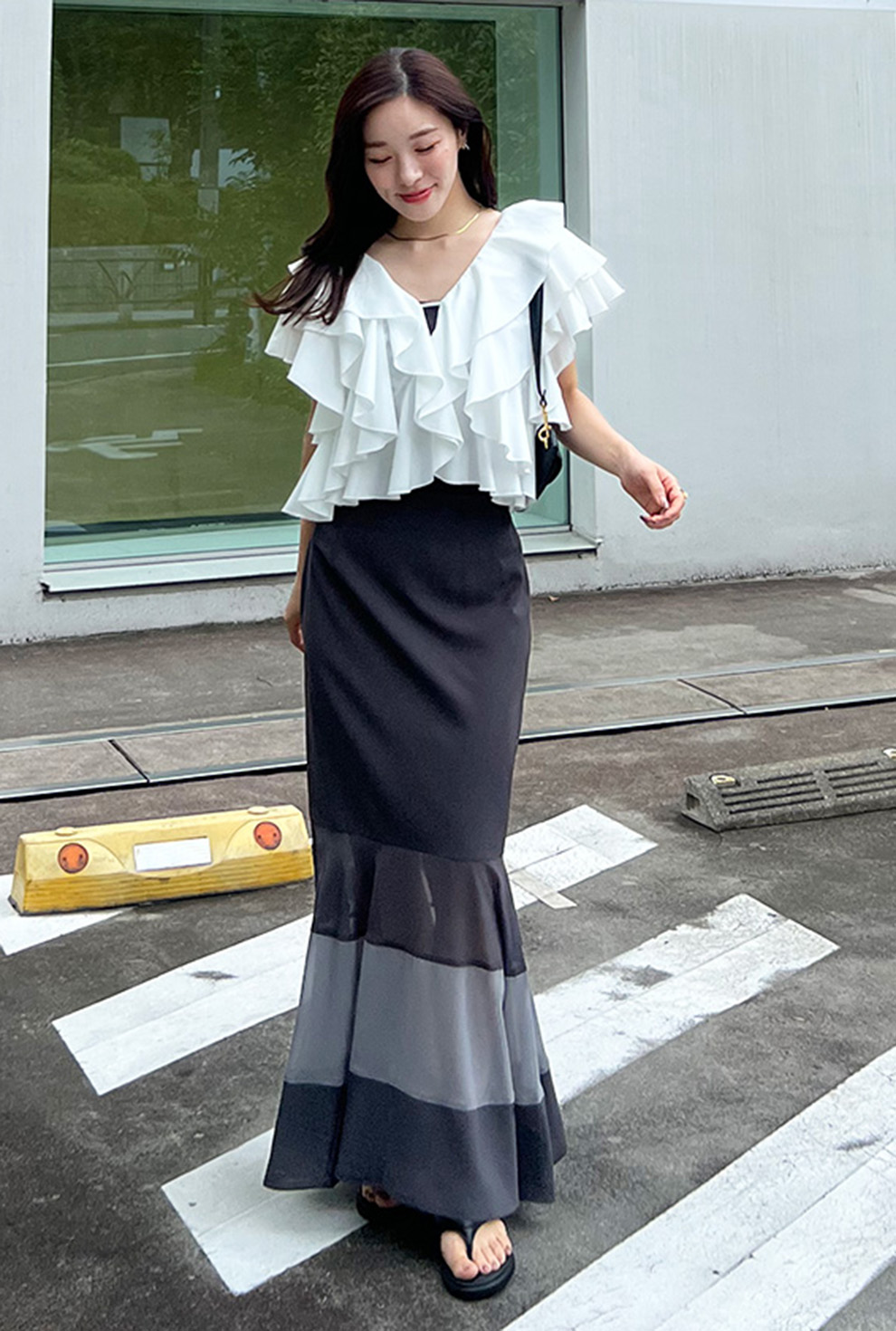 ココディール RUFFLE FRILL BLOUSE｜PETAL ONLINE（ペタルオンライン）