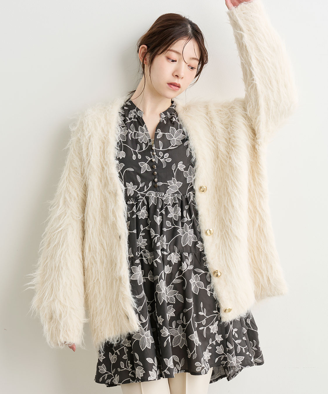 エンブロイダリーティアードミニワンピース｜PETAL ONLINE（ペタル