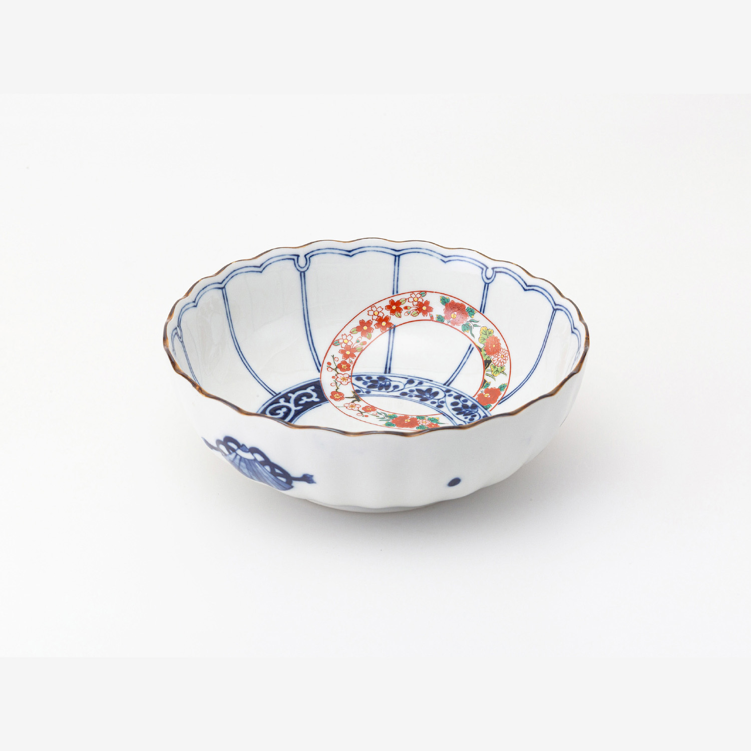 蓋物 丼 鉢 九谷 古伊万里 錦彩 鳳凰 最上手 赤絵 獅子 高台 蓋物 丼