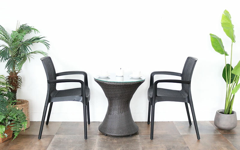 C1605PDG ラタン風ガーデンアームチェア | 【SR-net】Sunflower Rattan