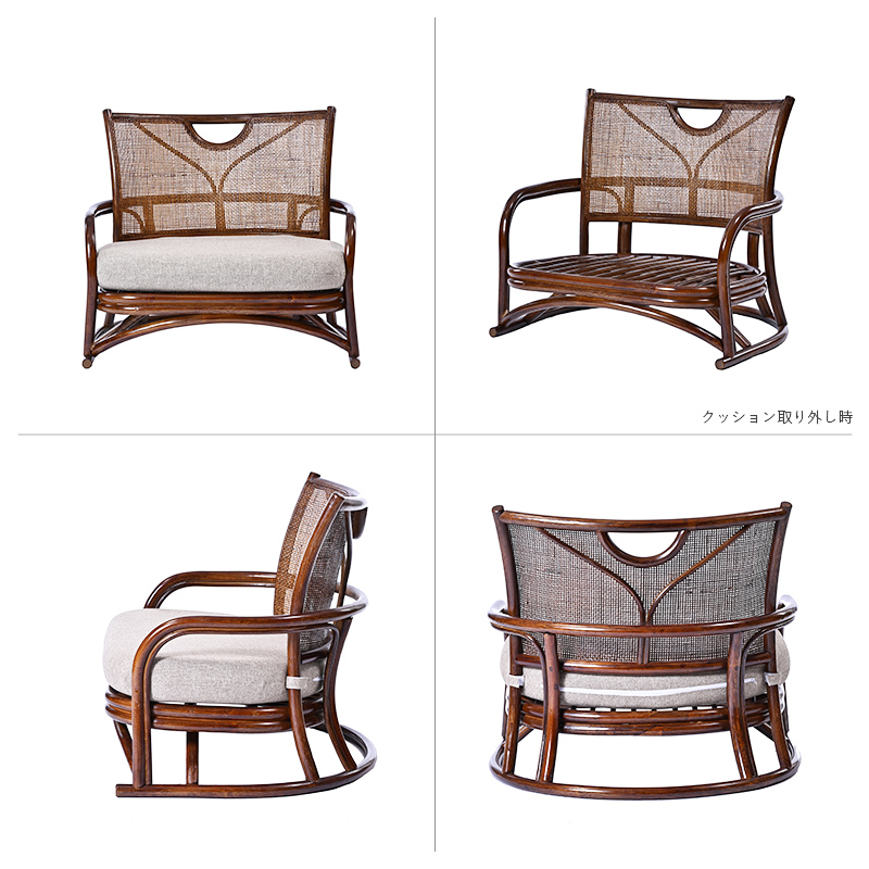 C058HR ラタン あぐら座椅子 | 【SR-net】Sunflower Rattanの卸販売サイト