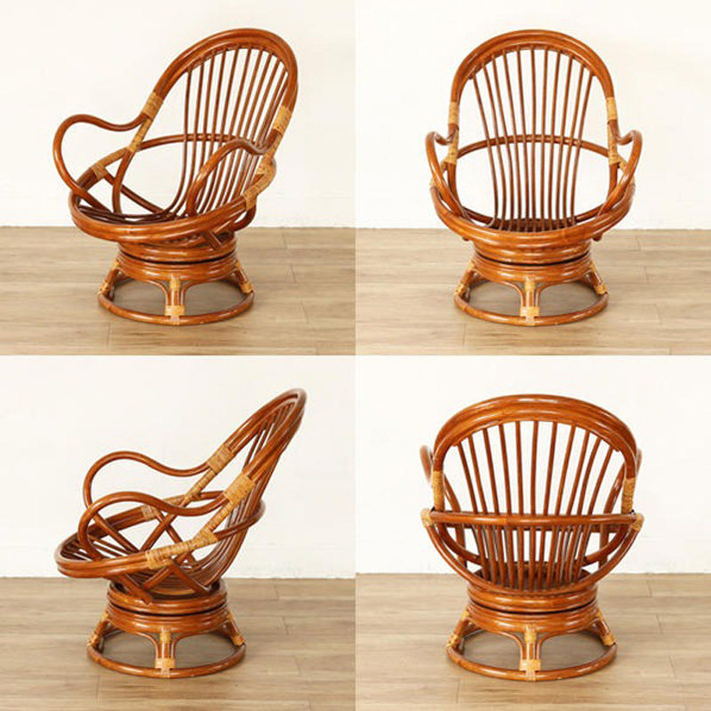 籐回転椅子 ハイタイプ クッション A柄 C2991HRAを激安で販売する京都