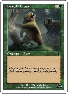 Foil】《灰色熊/Grizzly Bears》[7ED] 緑C | 日本最大級 MTG通販サイト