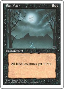 不吉の月/Bad Moon》[4ED] 黒R | 日本最大級 MTG通販サイト「晴れる屋」