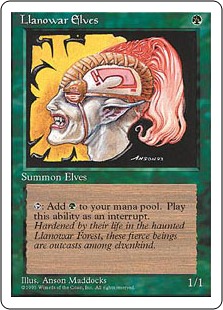 LEA α ラノワールのエルフ 1枚 アルファ 初版 MTG LEA α ラノワールの